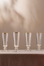 Pure 180 - Gold, Transparent – Стаклен комплет (4 парчиња)