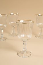 Splendid 240 - Gold, Transparent – Стаклен комплет (4 парчиња) - Image 5