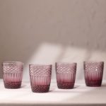 Vega 300 - Burgundy – Стаклен комплет (4 парчиња)