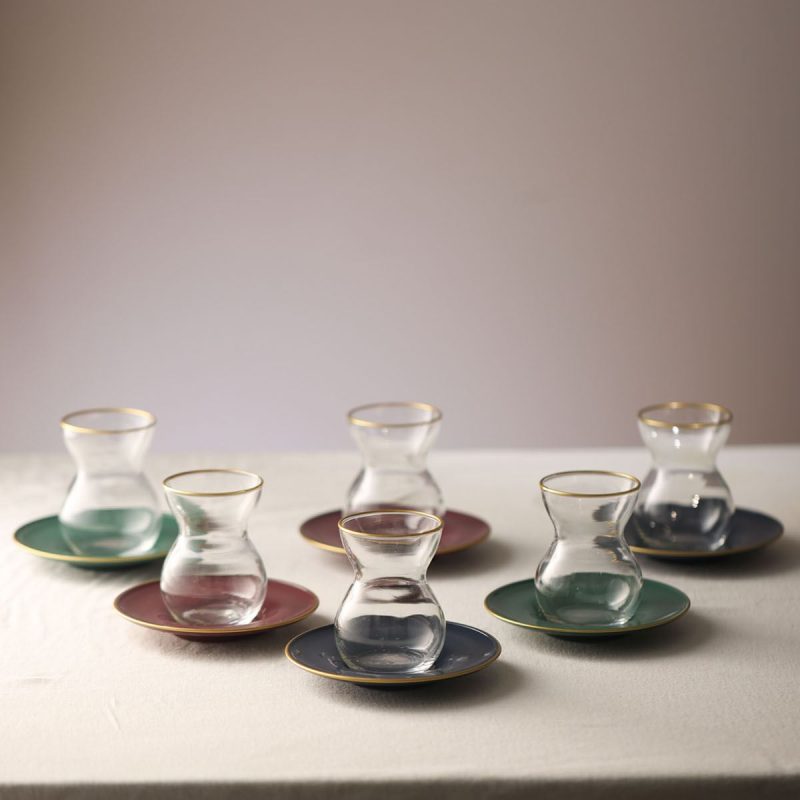 Elegant – Комплет чаши за чај (12 парчиња)