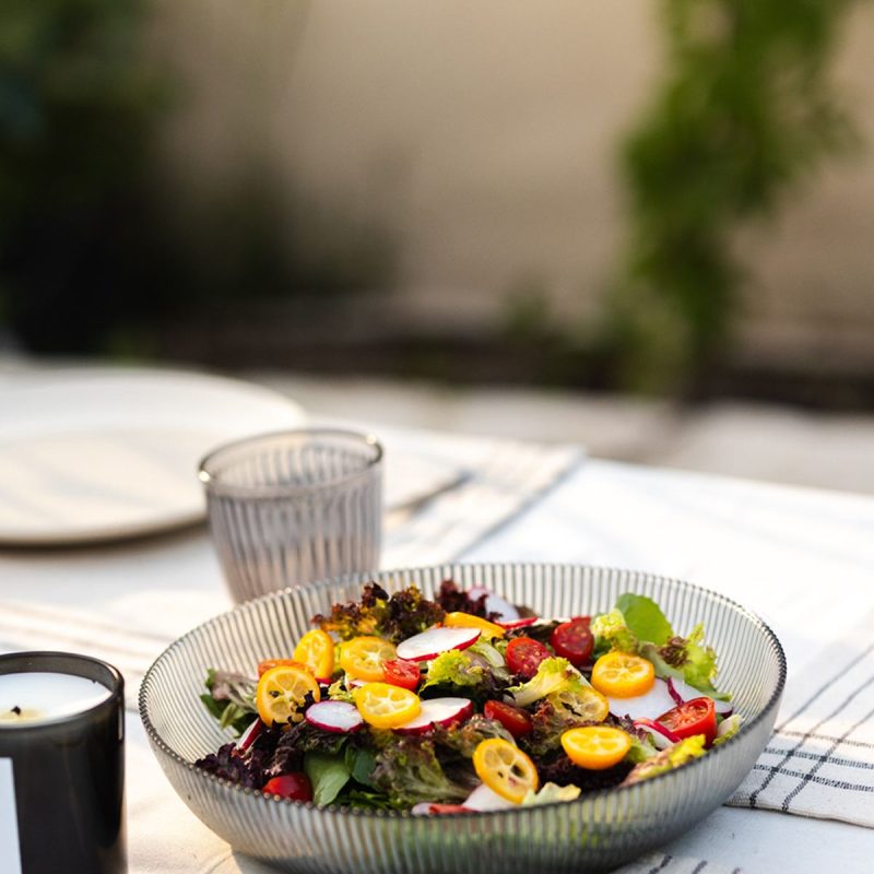 Splendid - Fume – Сет стаклен сад за салата (2 парчиња)