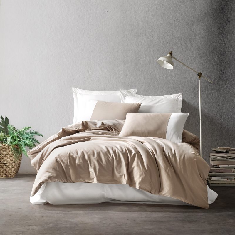 Plain - Mink, Cream – Дупла постелнина Ranforce