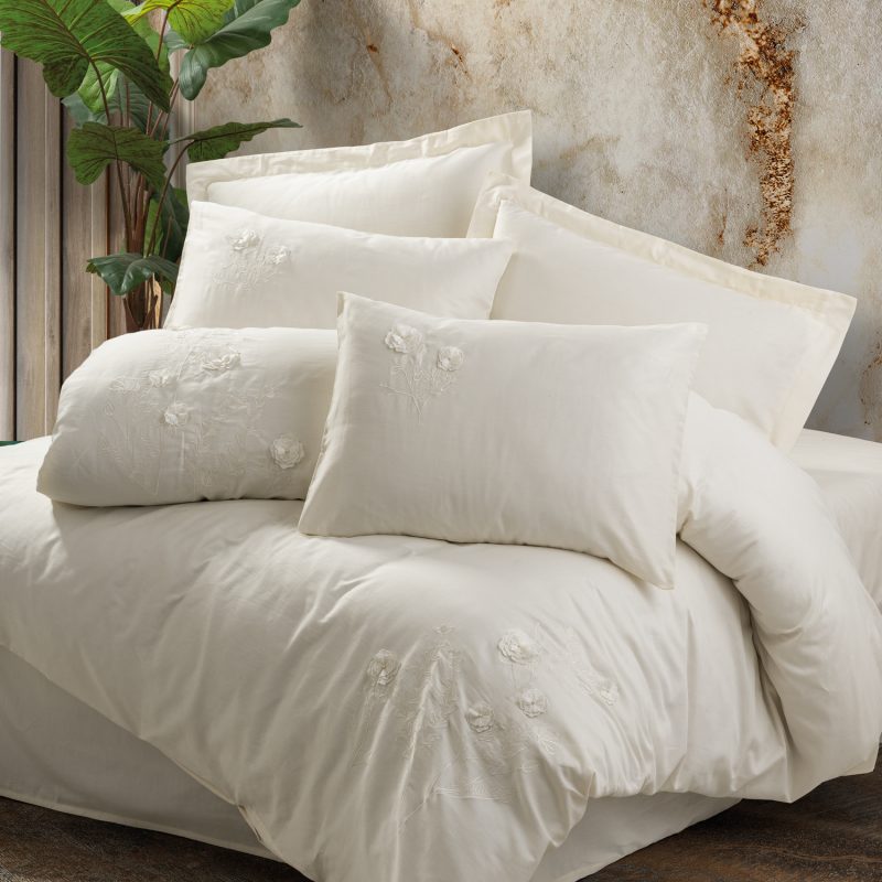 Pure - Ecru – Дупла 100% памучна сатен постелнина