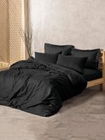 Plaid - Black – Единечна постелнина