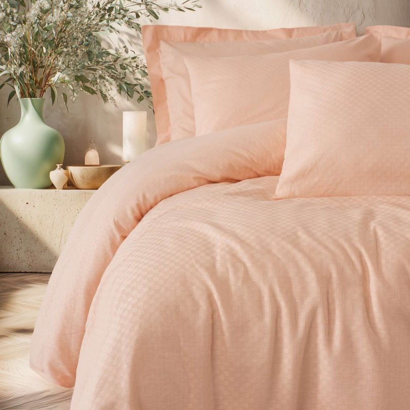 Plaid - Salmon – Единечна постелнина