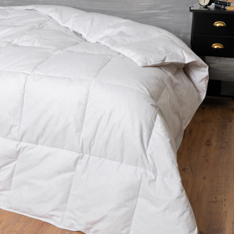 (cottonbox)Down Feather - White – Единечен јорган со гускини пердуви