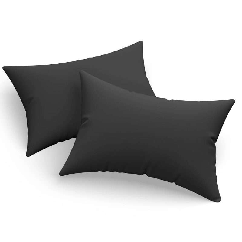 Solid - Black – Комплет навлаки за перница (2 парчиња)