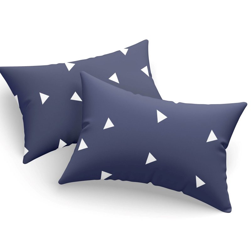 Üçgen - Blue – Комплет навлаки за перница (2 парчиња)