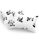 Panda - White – Комплет навлаки за перница (2 парчиња)