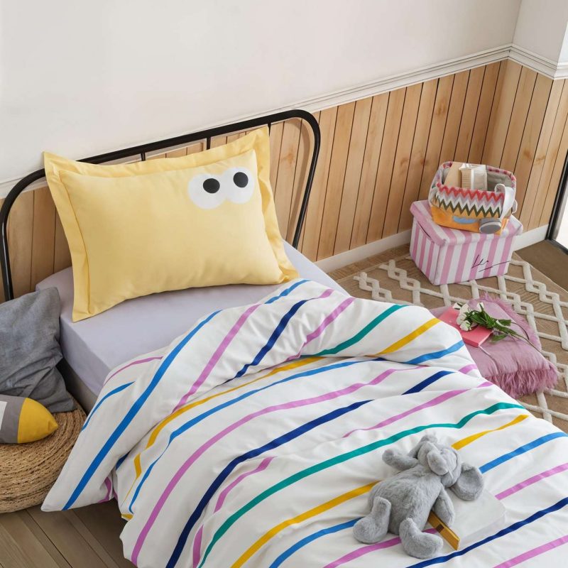 Funny - Yellow – Комплет навлаки за перница Оксфорд (2 парчиња)