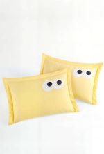 Funny - Yellow – Комплет навлаки за перница Оксфорд (2 парчиња) - Image 2