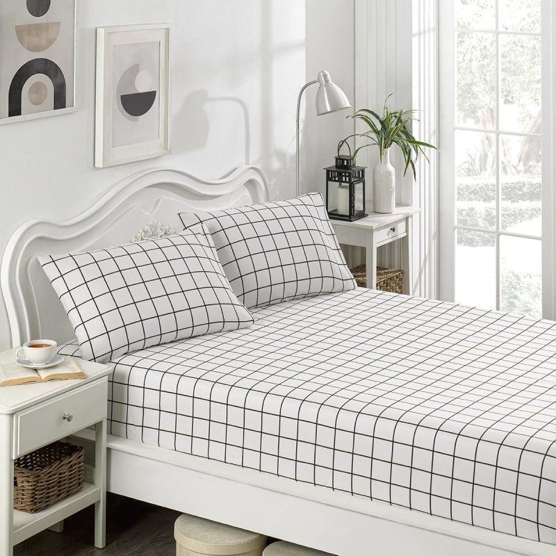 Artus - Black – Сет од дупли чаршав(160*200*20) со навлаки за перници