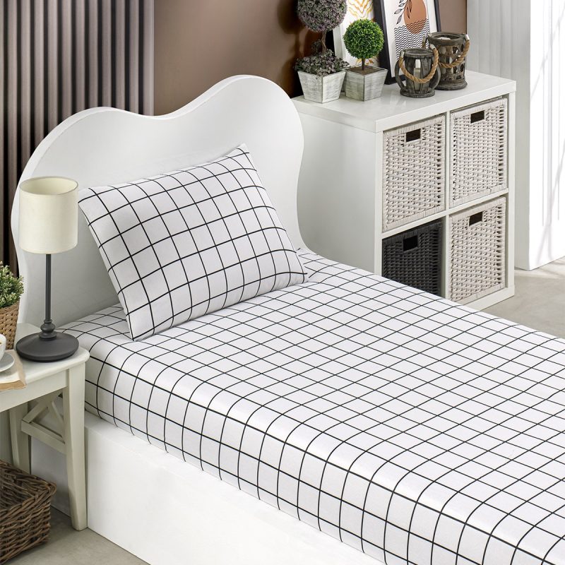 Artus - Black – Сет од единечен чаршав со наплака за перница