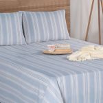 Soft Line - Grey – Сет од единечен чаршав со наплака за перница