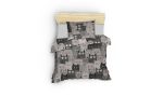 Duvarda Kediler - Grey – Единечна постелнина - Image 2