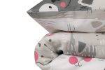 Duvarda Kediler - Grey – Единечна постелнина - Image 4