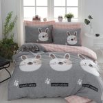 Tavşancık - Light Brown, Grey, Pink – Дупла постелнина