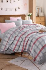 Warm Soft - Grey, Red – Двојно ќебе - Image 2