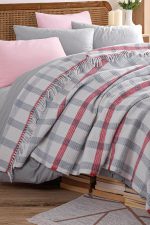 Warm Soft - Grey, Red – Двојно ќебе - Image 3