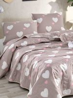 Herz - Dusty Rose – Сет Дупли прекривач и навлака за перница - Image 2
