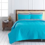 MaxiColor - Turquoise, Grey – Сет Дупли прекривач и навлака за перница