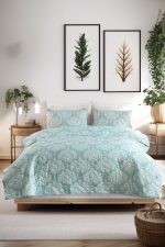 Post - Water Green – Сет Дупли прекривач и навлака за перница - Image 2