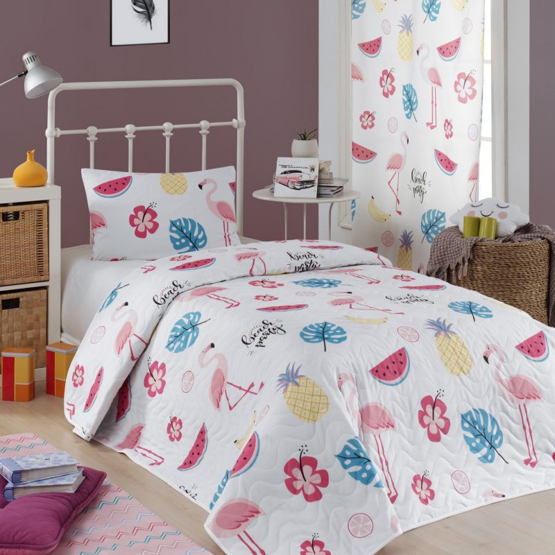 Kokteyl - White – Сет квилтани единечни пике прекривачи