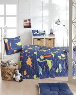 Dinolar - Dark Blue – Сет единечен пике прекривач