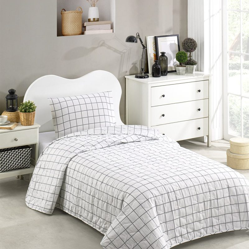 Artus - Grey – Сет единечен пике прекривач