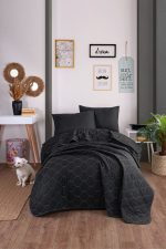 Solid - Black – Сет единечен пике прекривач