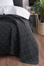 Solid - Black, Grey – Сет единечен пике прекривач - Image 2