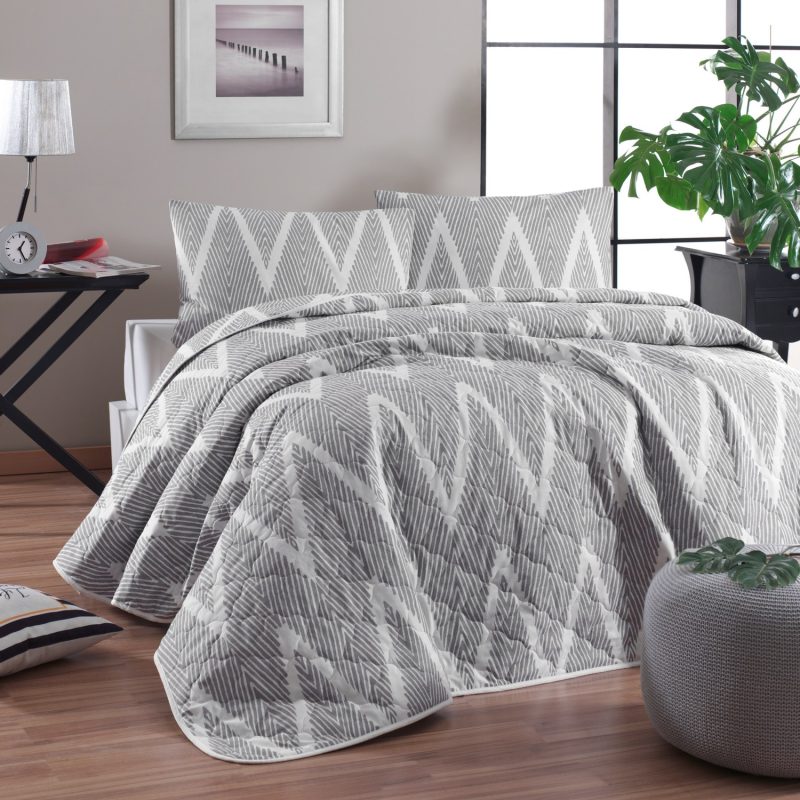 Olivia - Grey – Единечен прекривач