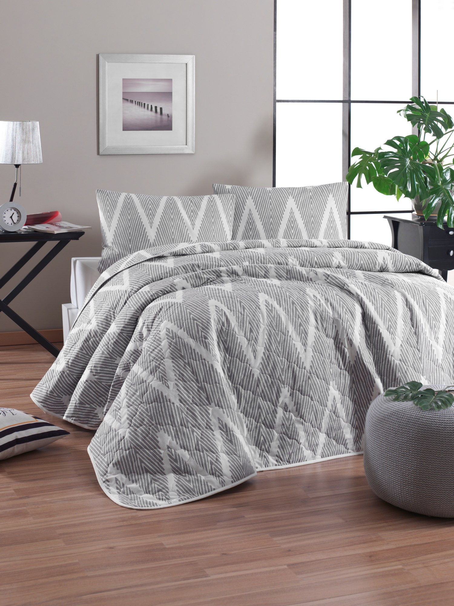 143EPJ777320-201.jpg Olivia - Grey – Единечен прекривач - Image 1