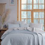 Solid - Light Blue, Grey – Единечен прекривач