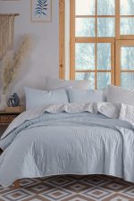 Solid - Light Blue, Grey – Единечен прекривач - Image 3