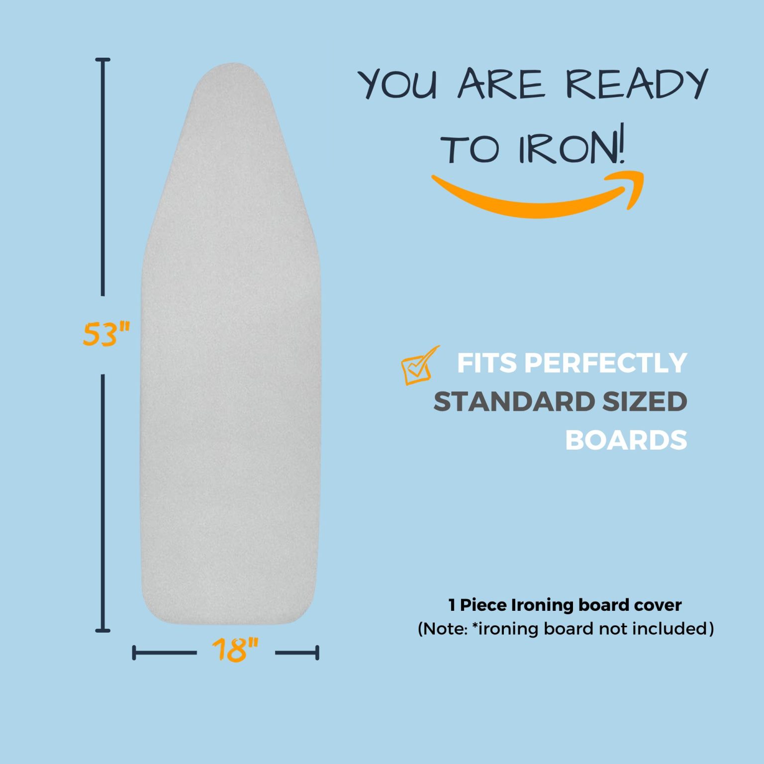 Ibc 18 x 53 - Silver – Прекривка за даска за пеглање - Image 6