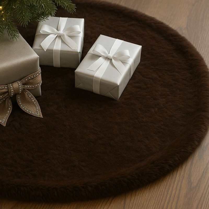 Yilbasi - Brown 6 – Килим за новогодишна елка