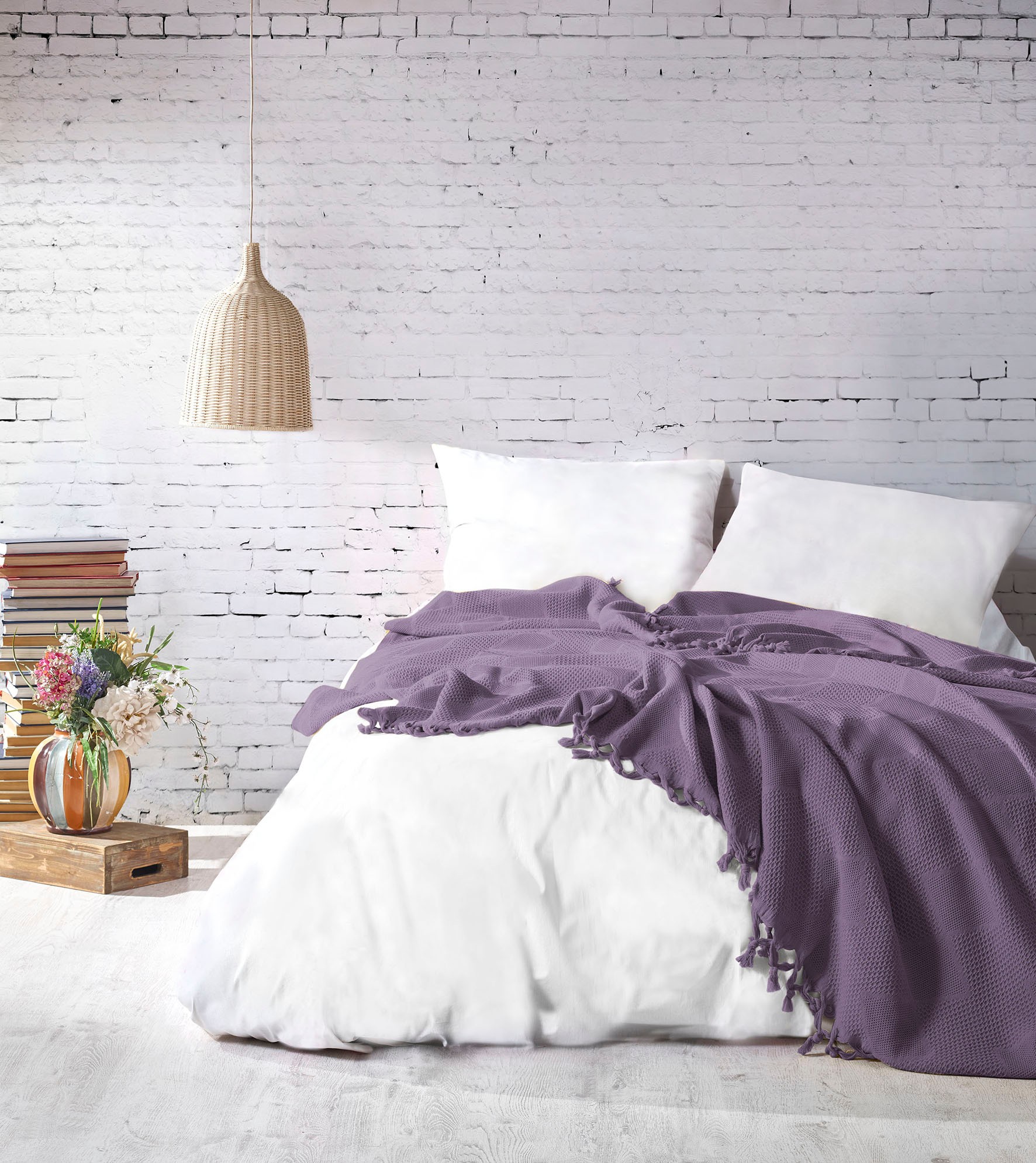 157SHS530320-201.jpg Mona - Damson – Дупли пике прекривач - Image 1