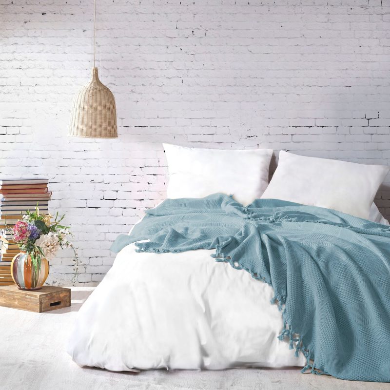 Mona - Turquoise – Дупли пике прекривач