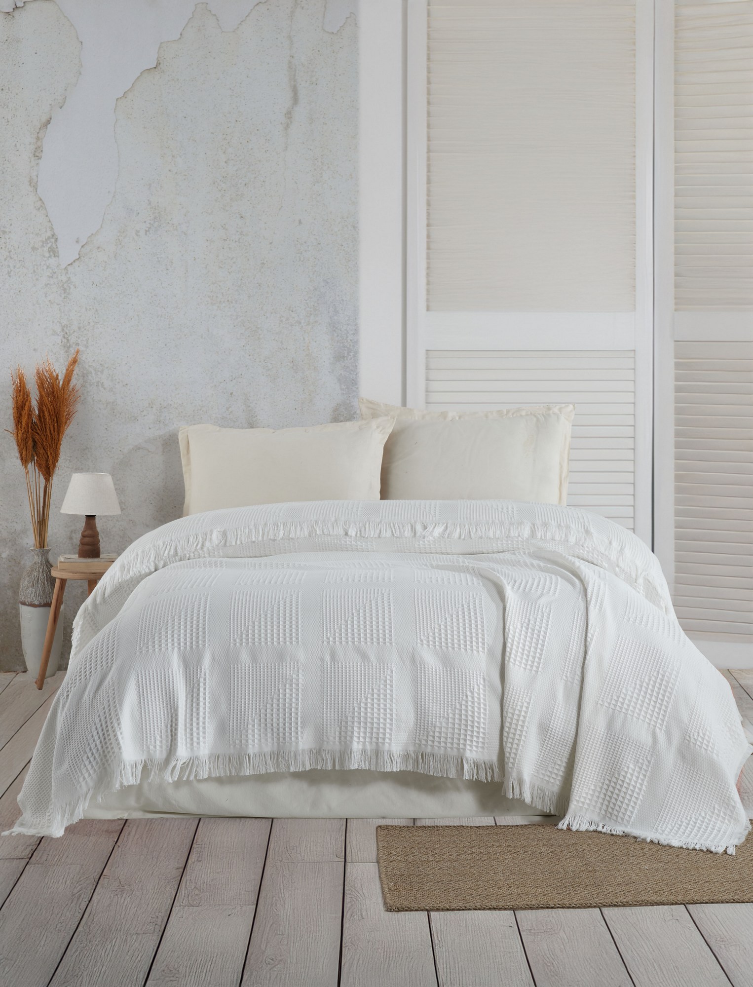 157SHS542420-201.jpg Sirius - Cream – Дупли пике прекривач - Image 1