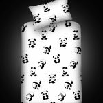 Panda – Сет од единечен чаршав со наплака за перница