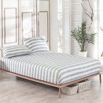 Hook - Grey – Сет од единечен чаршав со наплака за перница