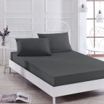 Düzboya - Black – Сет од единечен чаршав со наплака за перница