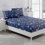Halley - Dark Blue – Сет од дупли чаршав(160*200*20) со навлаки за перници