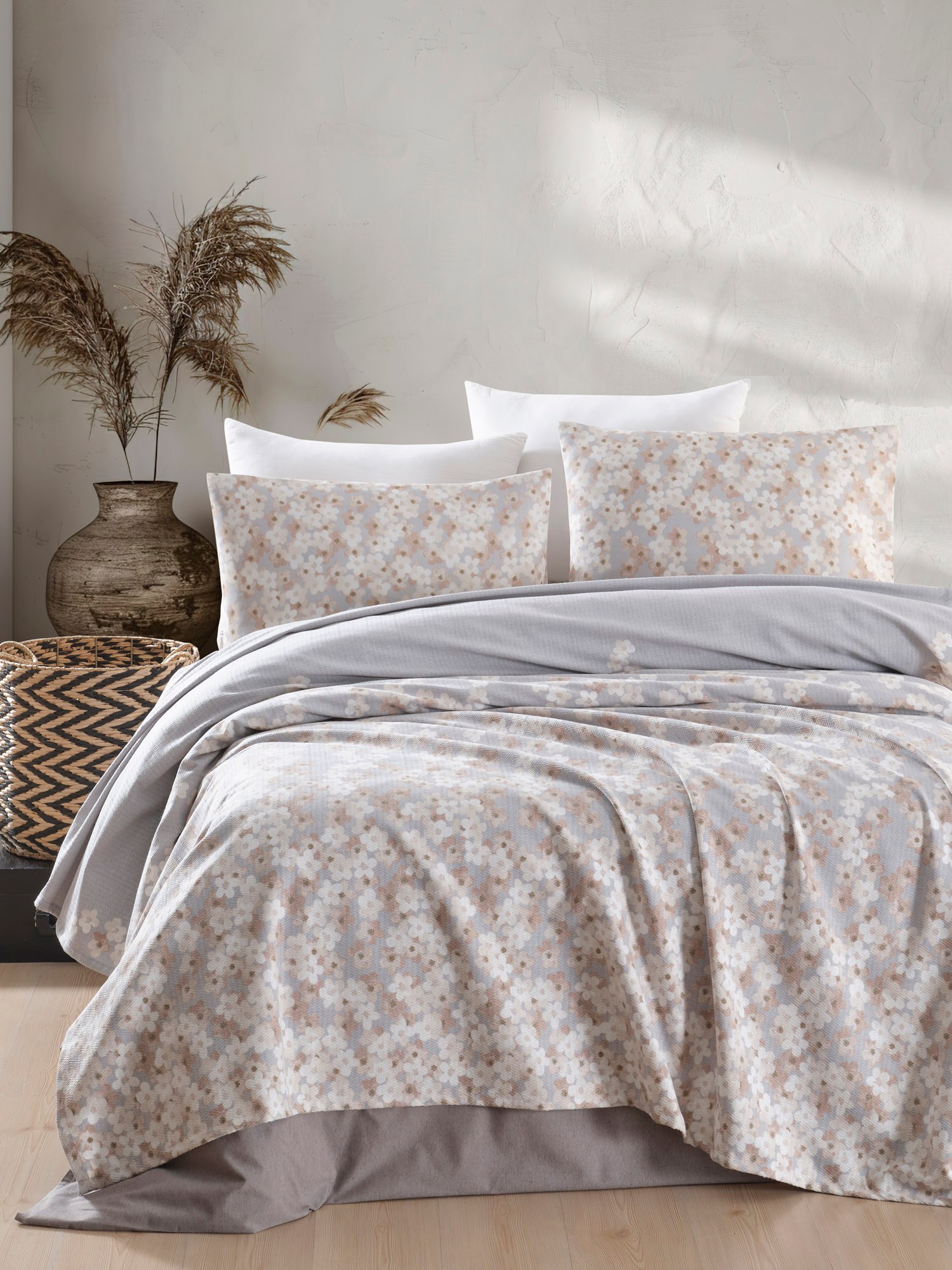 162ELR633220-201.jpg Piti Yaprak - Rose – Сет единечни пике прекривачи - Image 1