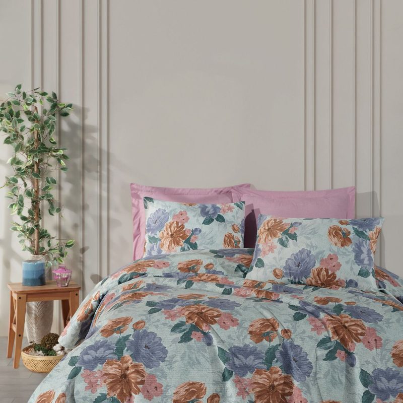 Garden - Green – Комплет единечни пике и навлаки за перница