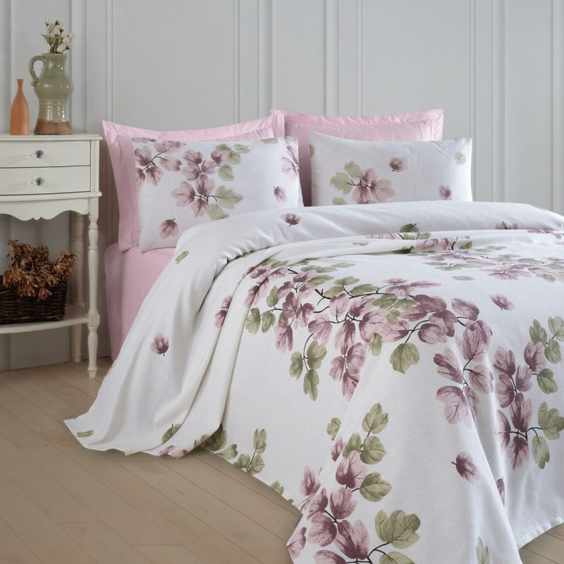 Spring - Dusty Rose – Комплет единечни пике и навлака за перница