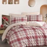 Ekose - Red – Единечна постелнина