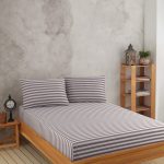 Water Yollu Saten - Brown – Сет од дупли чаршав(160*200*20) со навлаки за перници