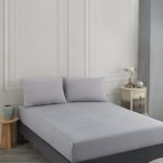 Road Potlu - Light Grey – Сет од единечен чаршав со наплака за перница